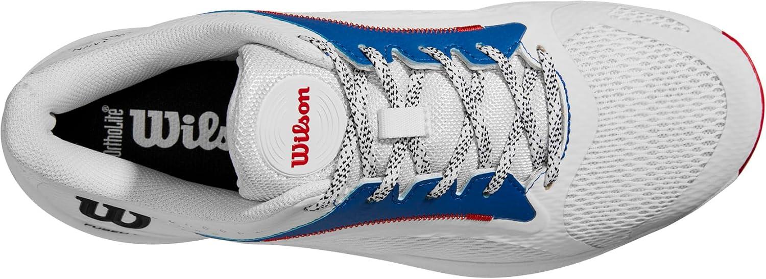 imageHurakn 20 Mens Padel ShoesWhiteDeja Vu BlueWilson Red