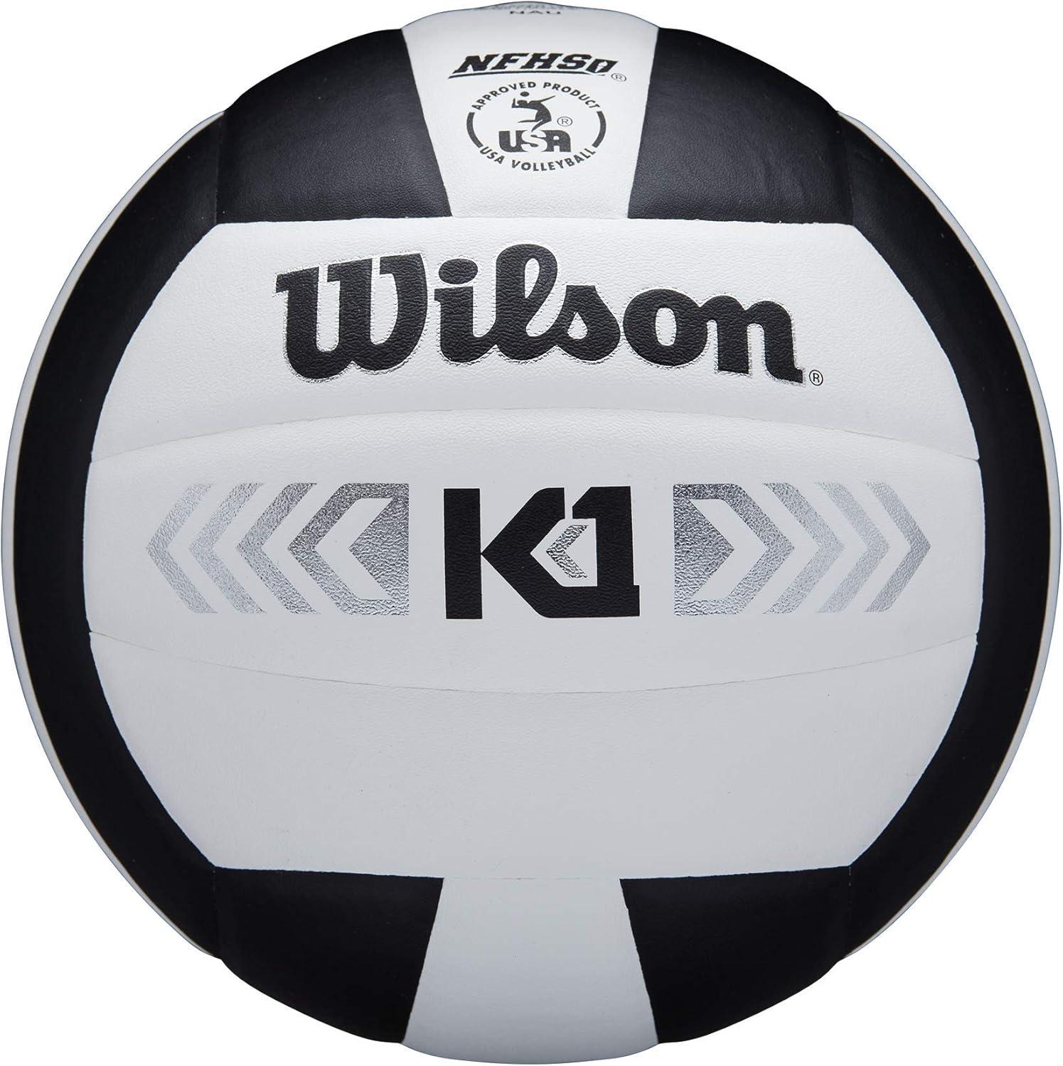 imageWILSON Indoor Game Volleyballs Official SizeBlackWhite