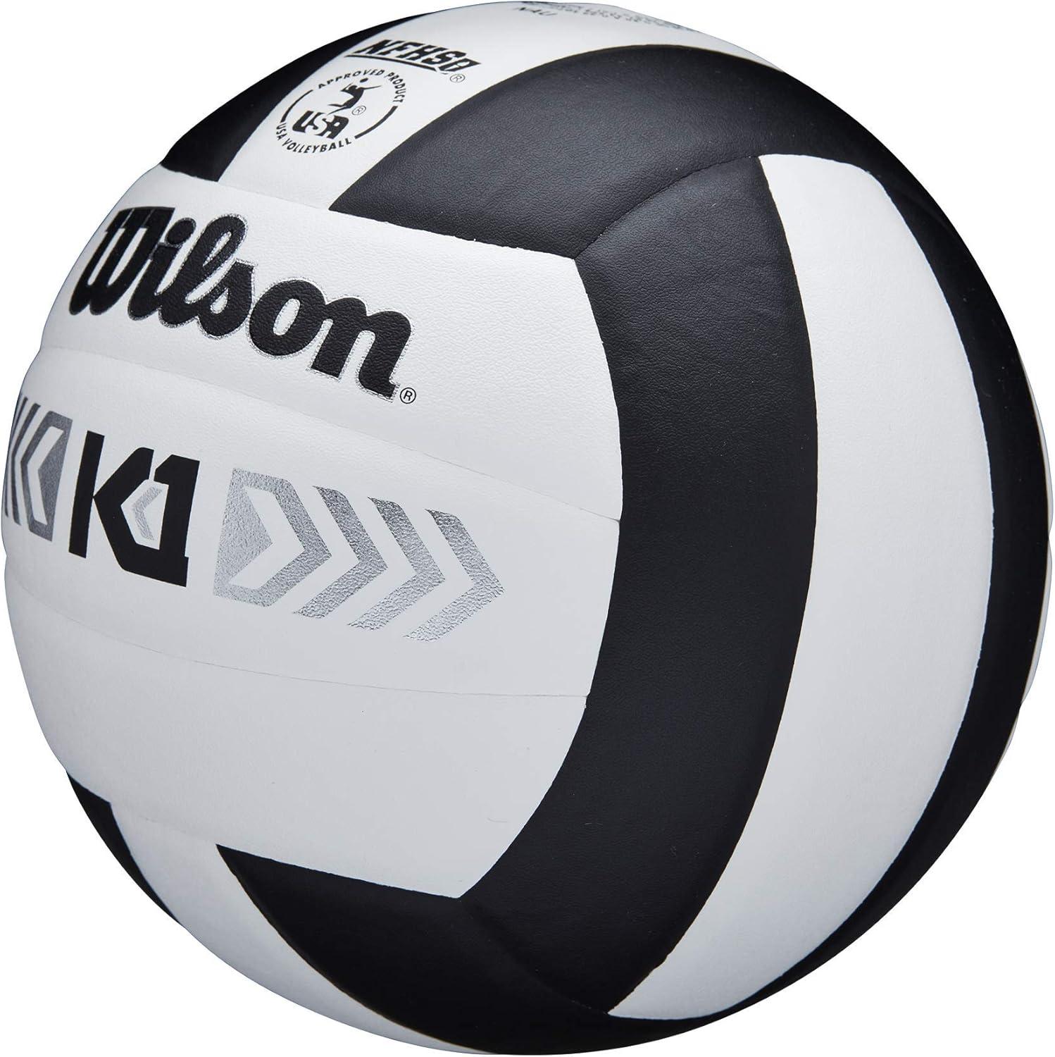 imageWILSON Indoor Game Volleyballs Official SizeBlackWhite