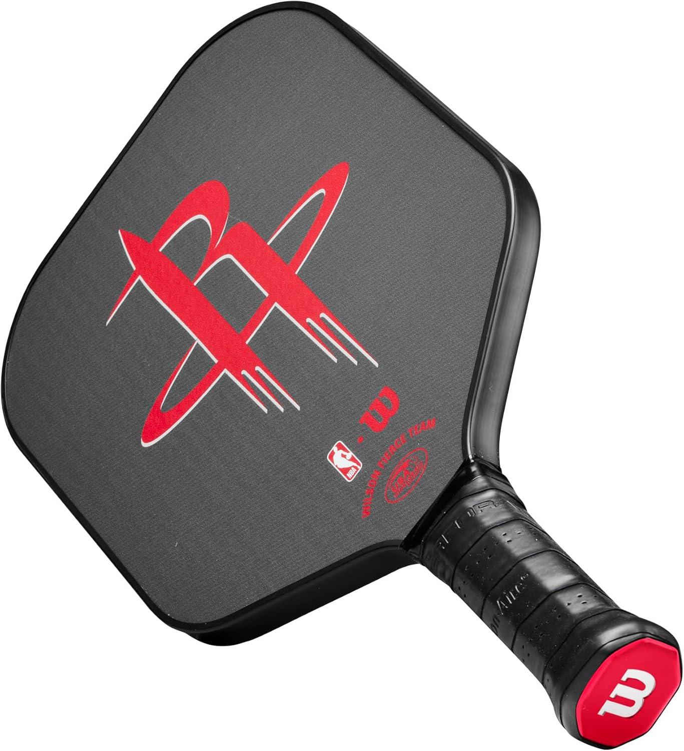 imageWILSON NBA Collection Fierce Team Pickleball Paddles Grip Size 24 14Houston Rockets