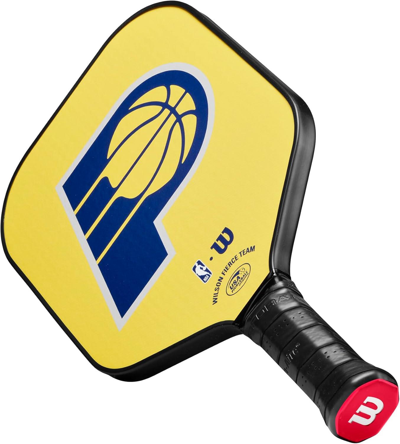 imageWILSON NBA Collection Fierce Team Pickleball Paddles Grip Size 24 14Indiana Pacers
