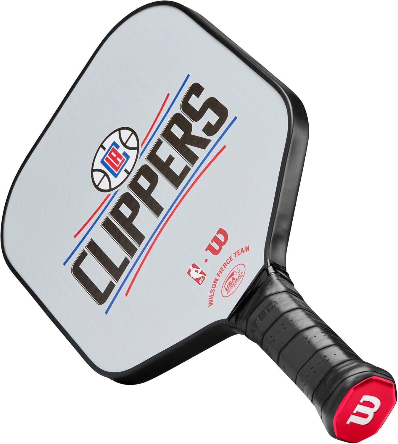 imageWILSON NBA Collection Fierce Team Pickleball Paddles Grip Size 24 14Los Angeles Clippers