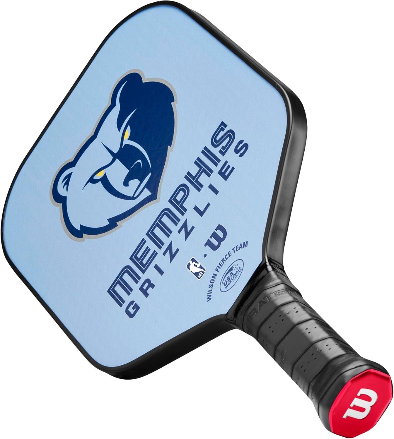 imageWILSON NBA Collection Fierce Team Pickleball Paddles Grip Size 24 14Memphis Grizzlies