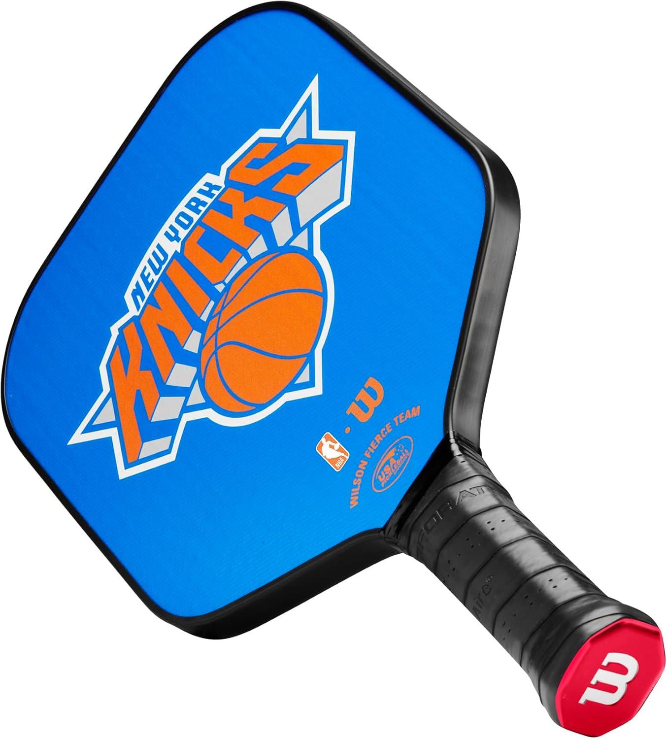 imageWILSON NBA Collection Fierce Team Pickleball Paddles Grip Size 24 14New York Knicks