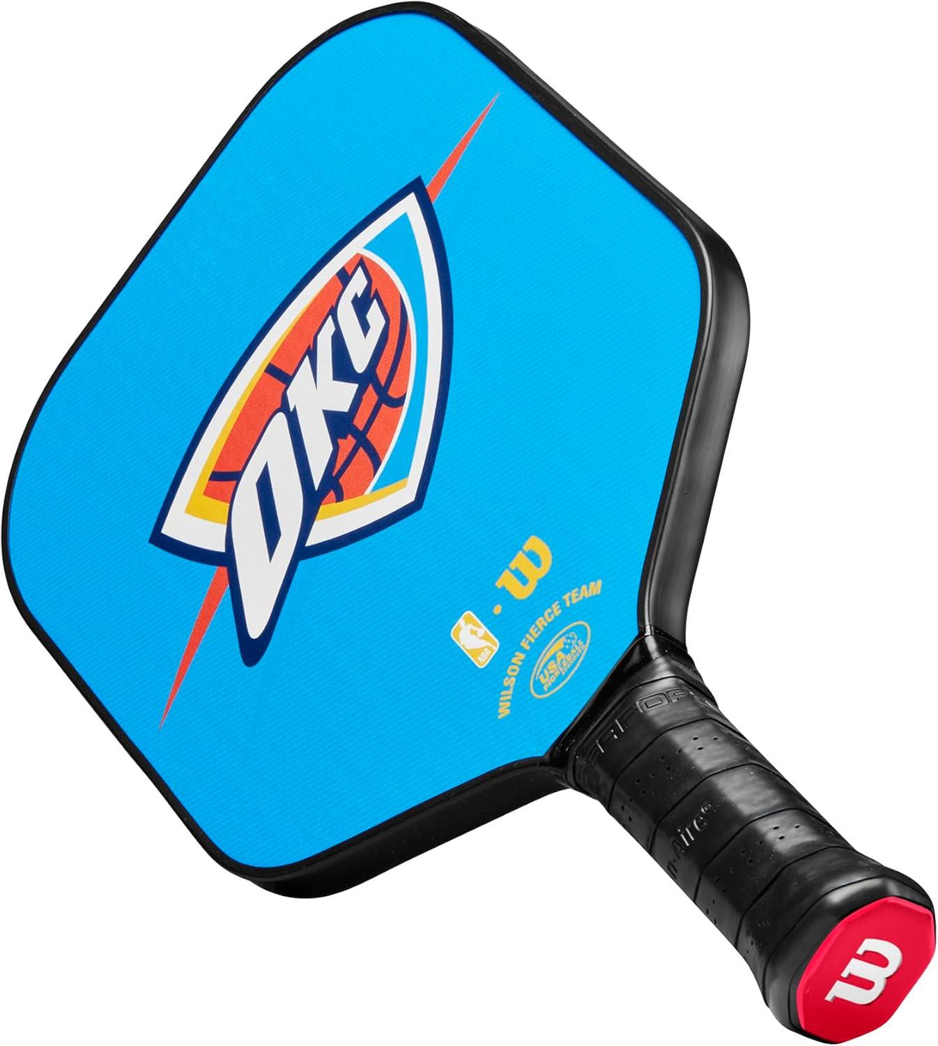 imageWILSON NBA Collection Fierce Team Pickleball Paddles Grip Size 24 14Oklahoma City Thunder