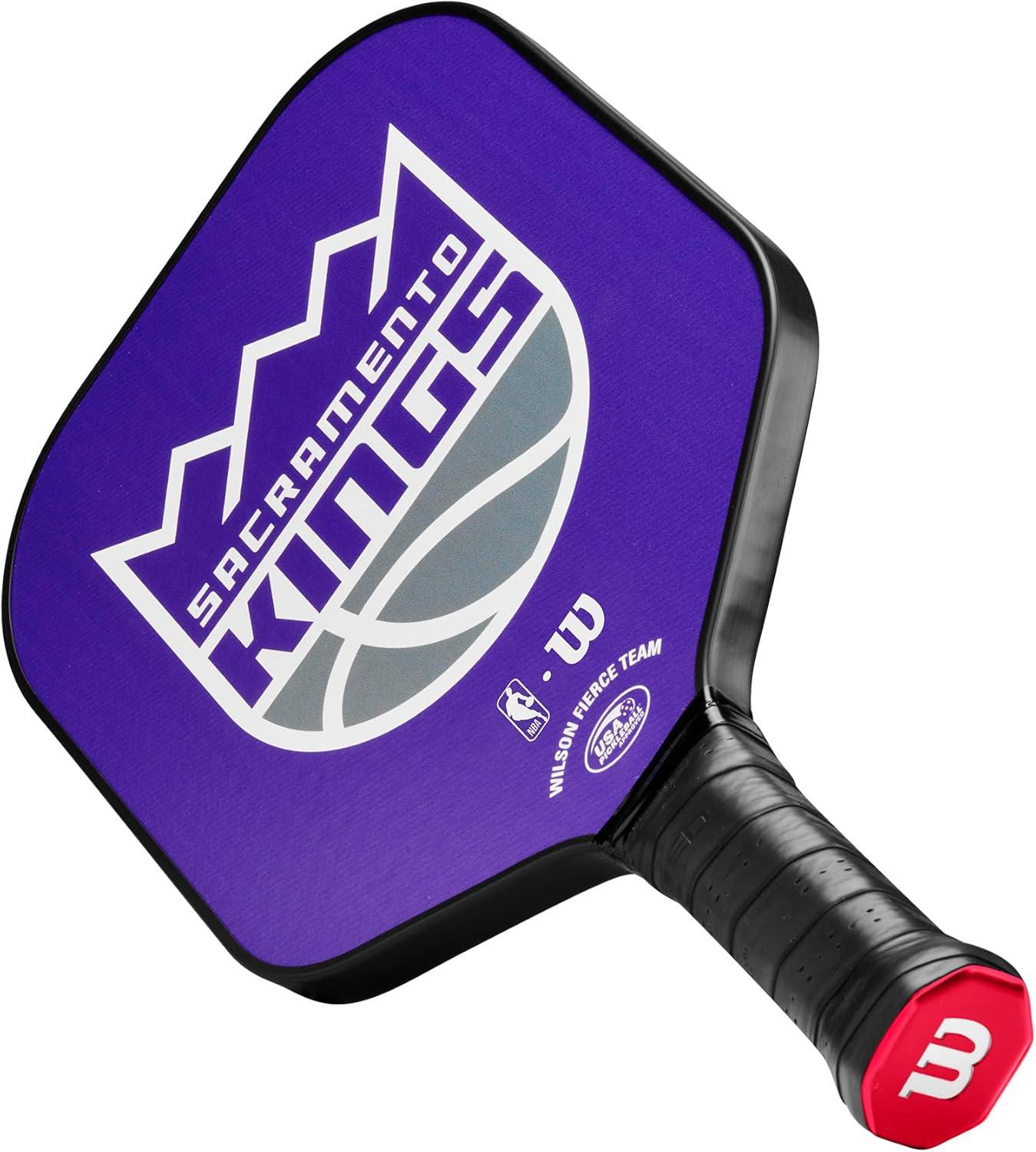imageWILSON NBA Collection Fierce Team Pickleball Paddles Grip Size 24 14Sacramento Kings