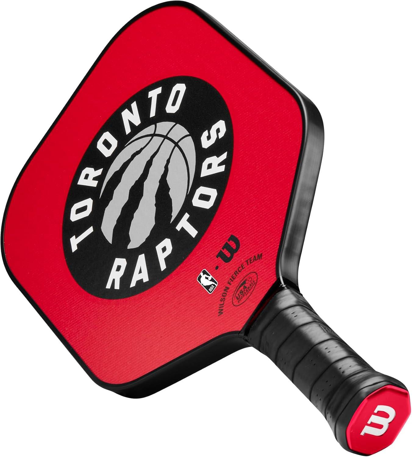 imageWILSON NBA Collection Fierce Team Pickleball Paddles Grip Size 24 14Toronto Raptors