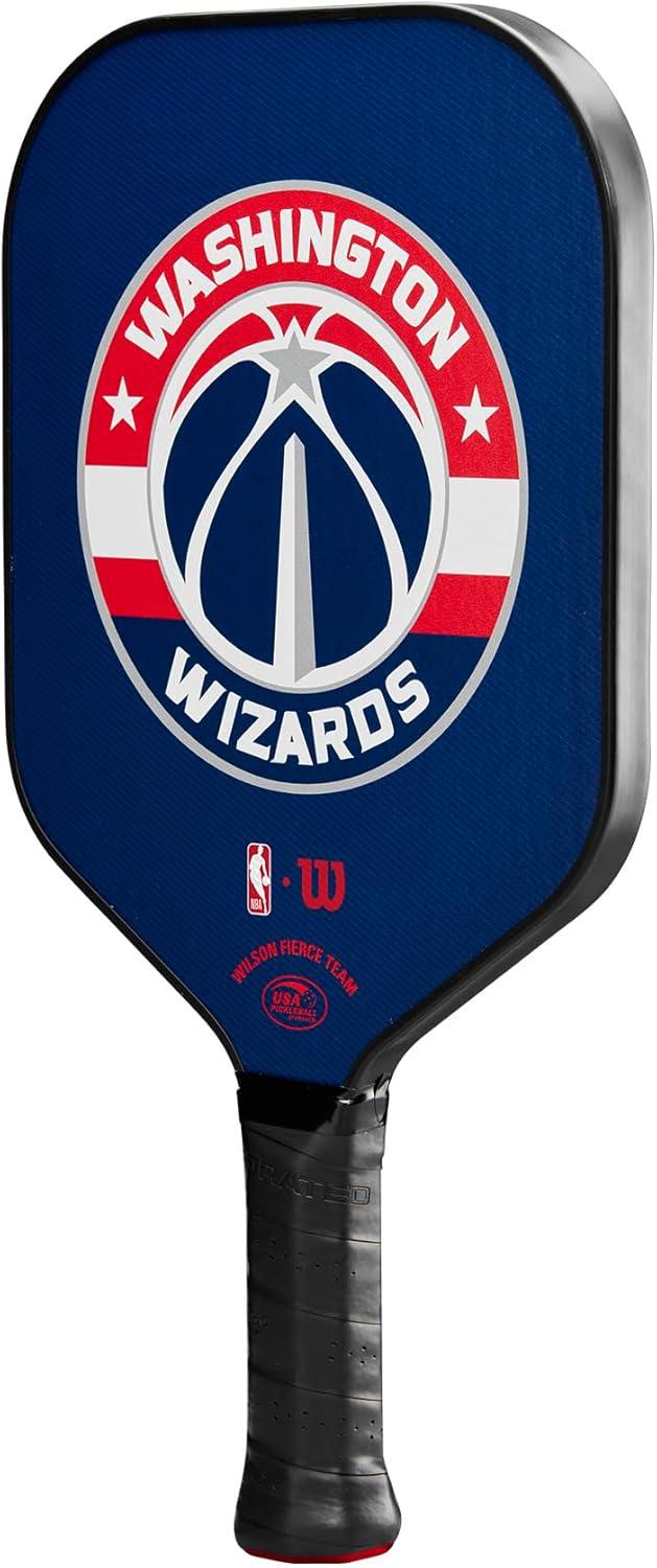 imageWILSON NBA Collection Fierce Team Pickleball Paddles Grip Size 24 14Washington Wizards
