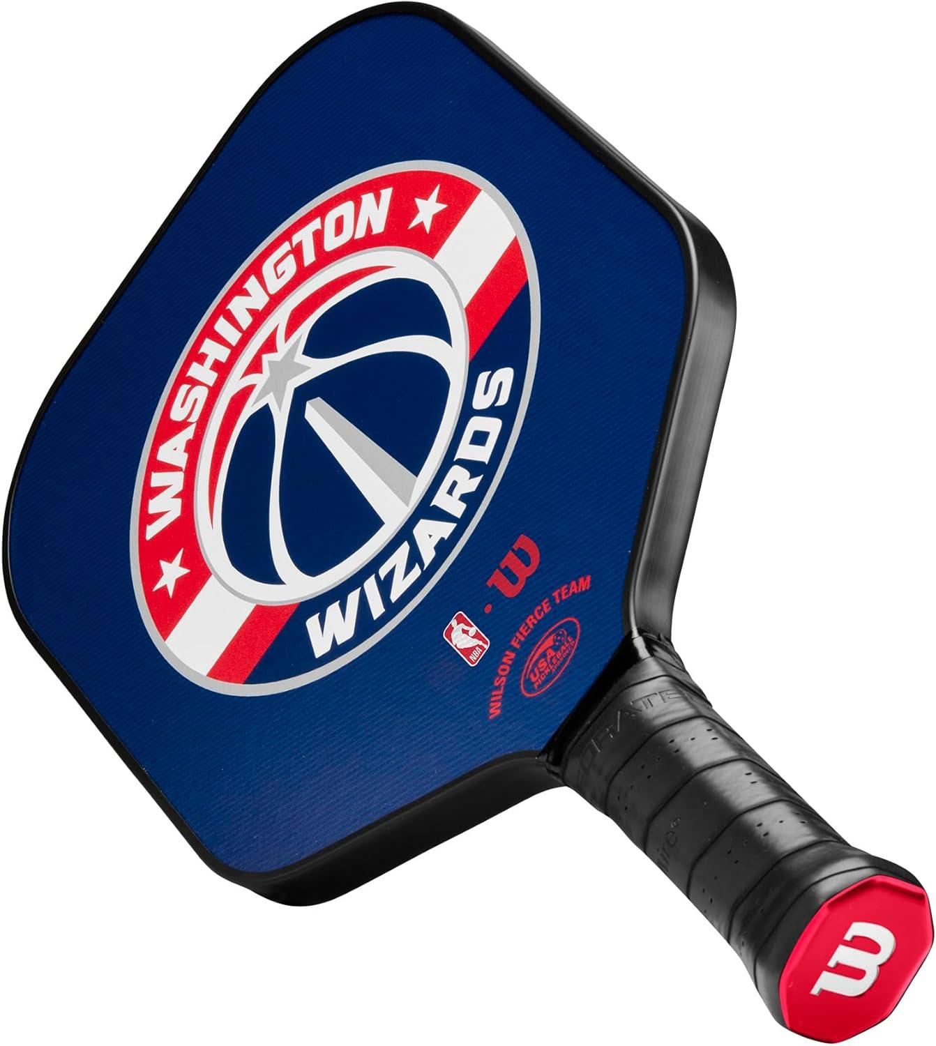 imageWILSON NBA Collection Fierce Team Pickleball Paddles Grip Size 24 14Washington Wizards