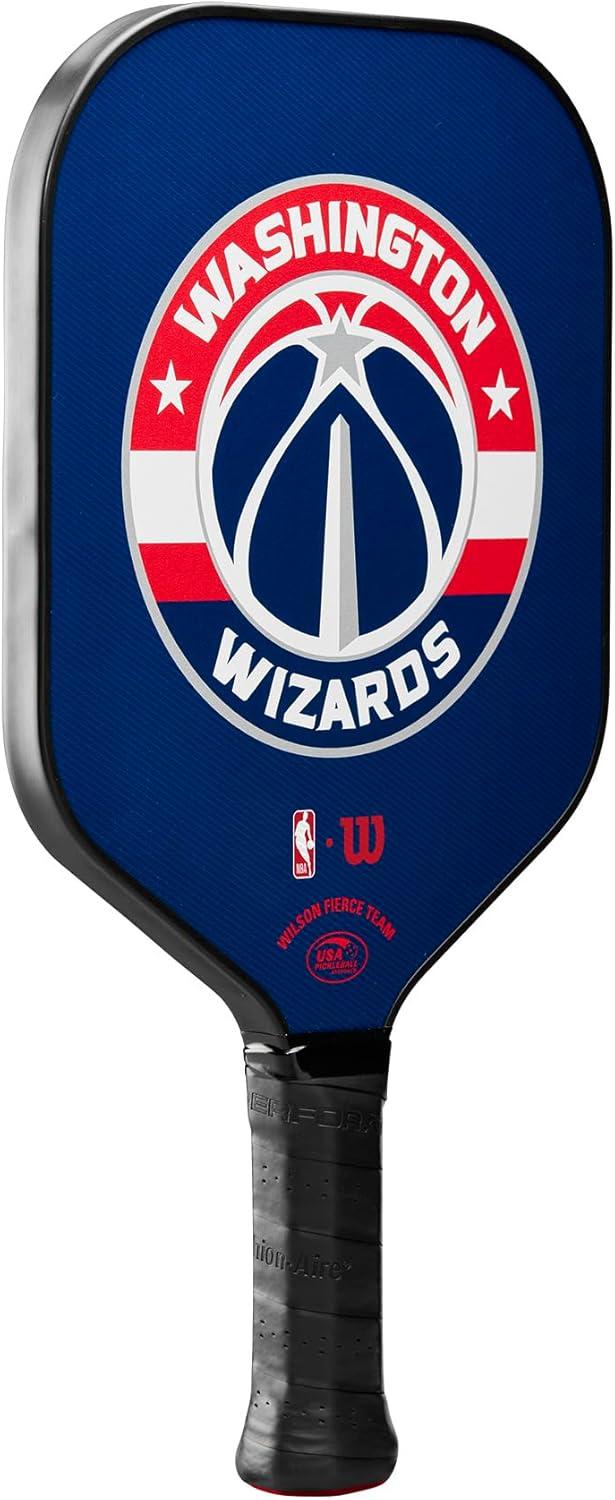 imageWILSON NBA Collection Fierce Team Pickleball Paddles Grip Size 24 14Washington Wizards