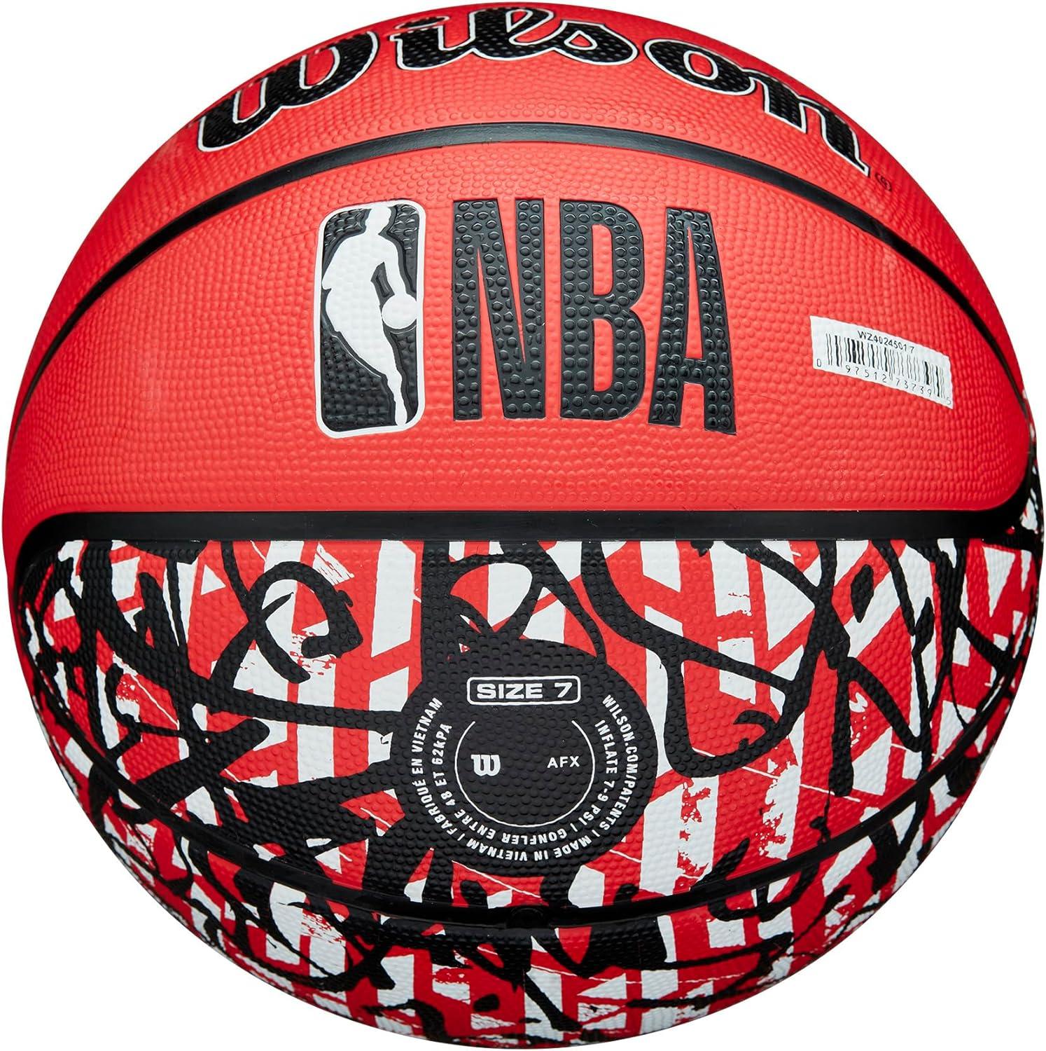 imageWILSON NBA Team Graffiti Basketballs Size 7295Atlanta Hawks