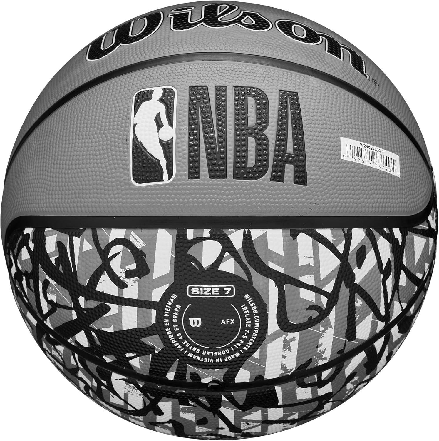 imageWILSON NBA Team Graffiti Basketballs Size 7295Brooklyn Nets