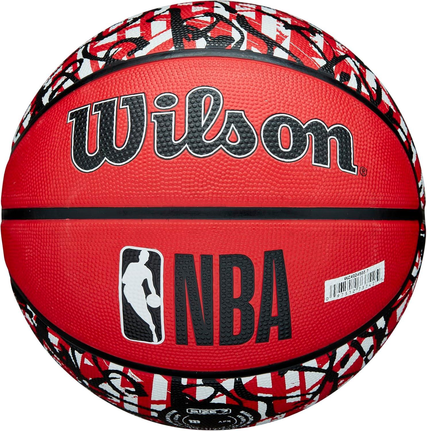 imageWILSON NBA Team Graffiti Basketballs Size 7295Chicago Bulls