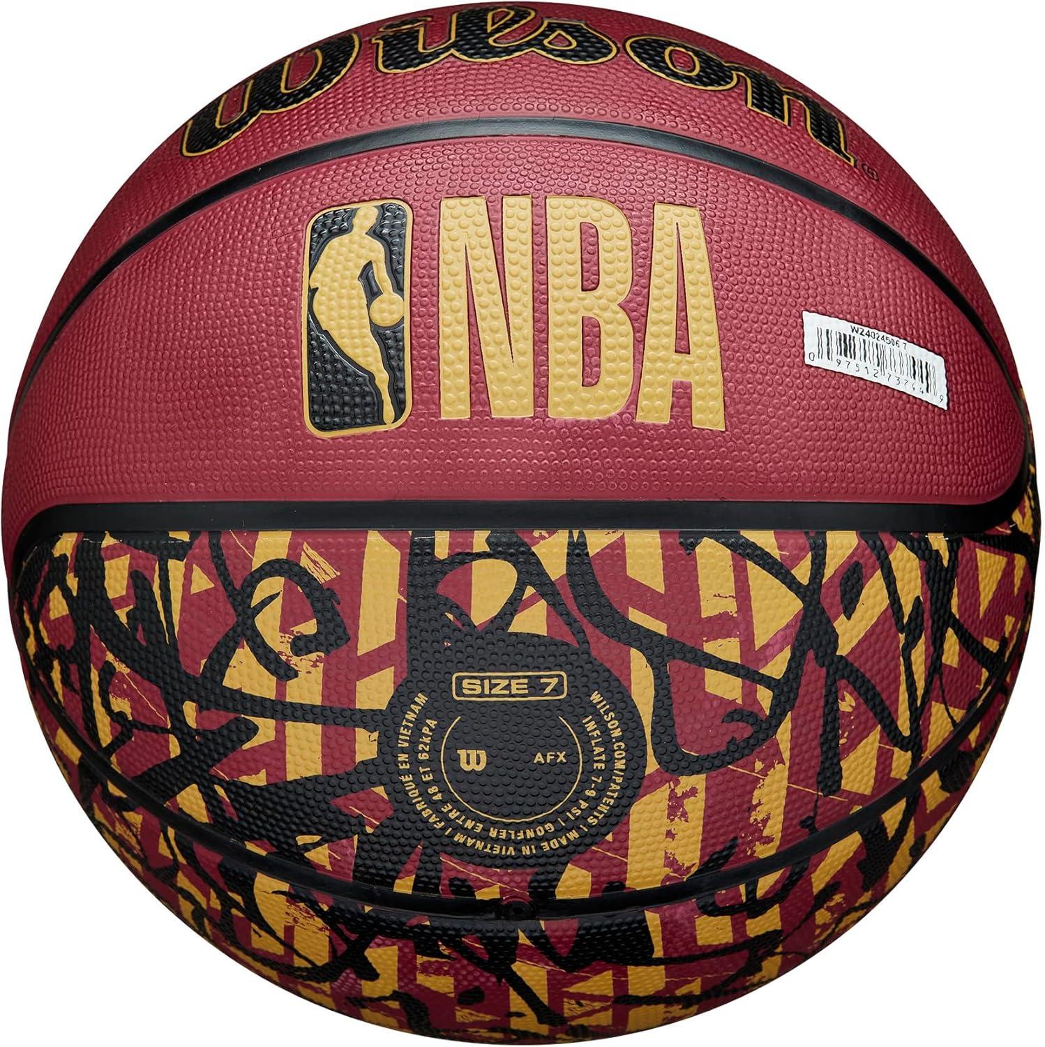 imageWILSON NBA Team Graffiti Basketballs Size 7295Cleveland Cavaliers