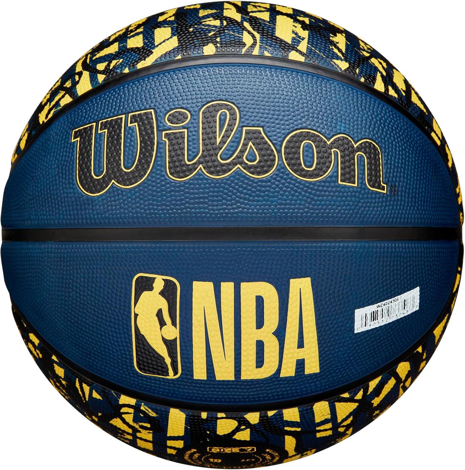 imageWILSON NBA Team Graffiti Basketballs Size 7295Denver Nuggets