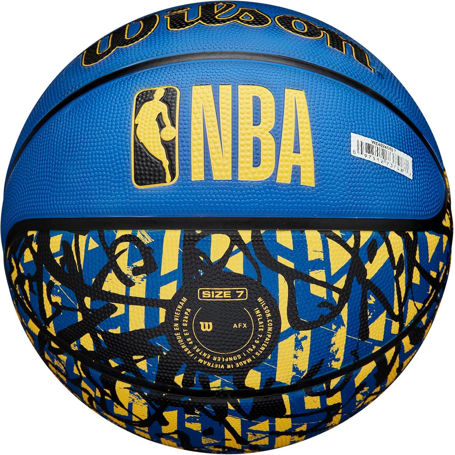 imageWILSON NBA Team Graffiti Basketballs Size 7295Golden State Warriors