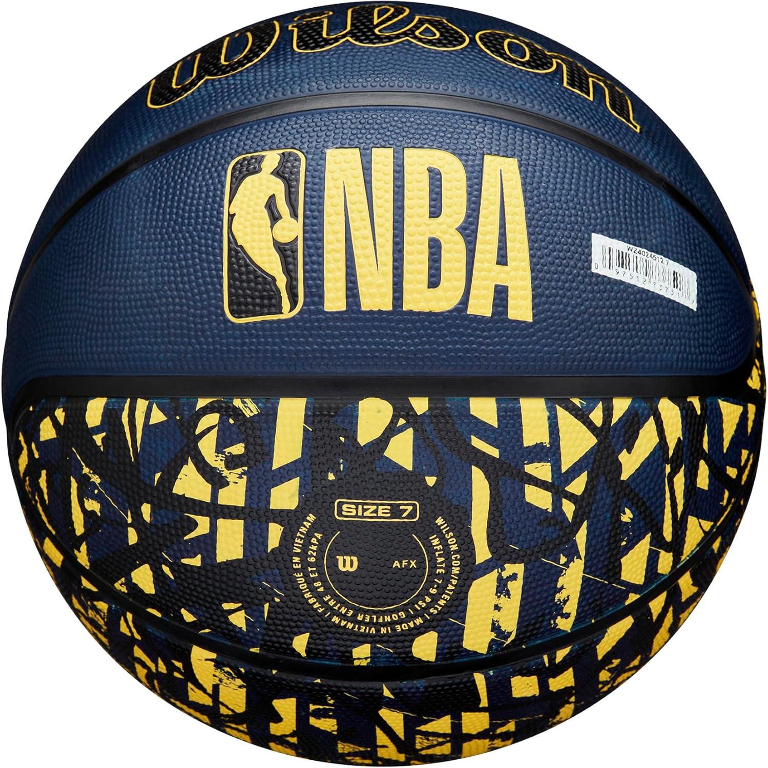 imageWILSON NBA Team Graffiti Basketballs Size 7295Indiana Pacers