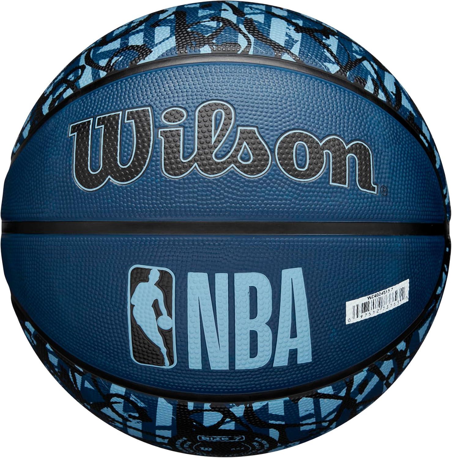 imageWILSON NBA Team Graffiti Basketballs Size 7295Memphis Grizzlies