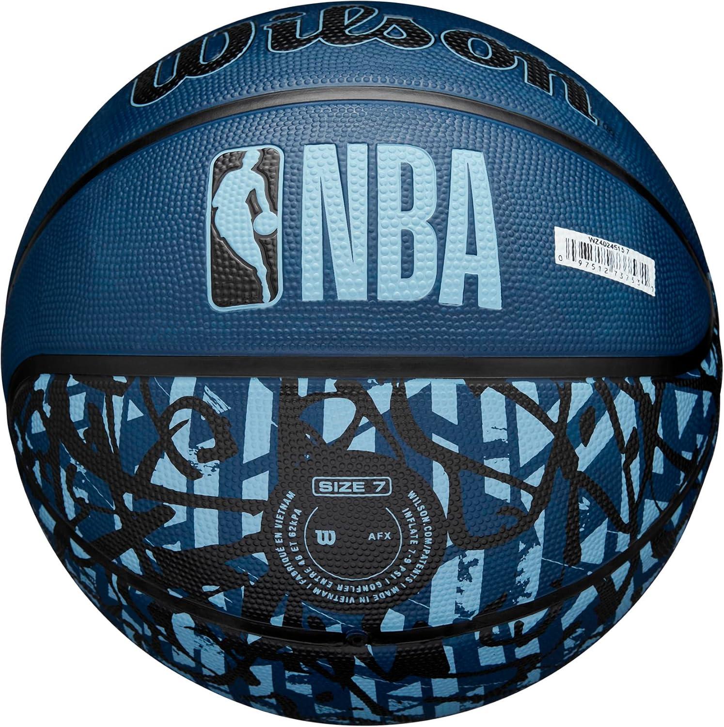 imageWILSON NBA Team Graffiti Basketballs Size 7295Memphis Grizzlies