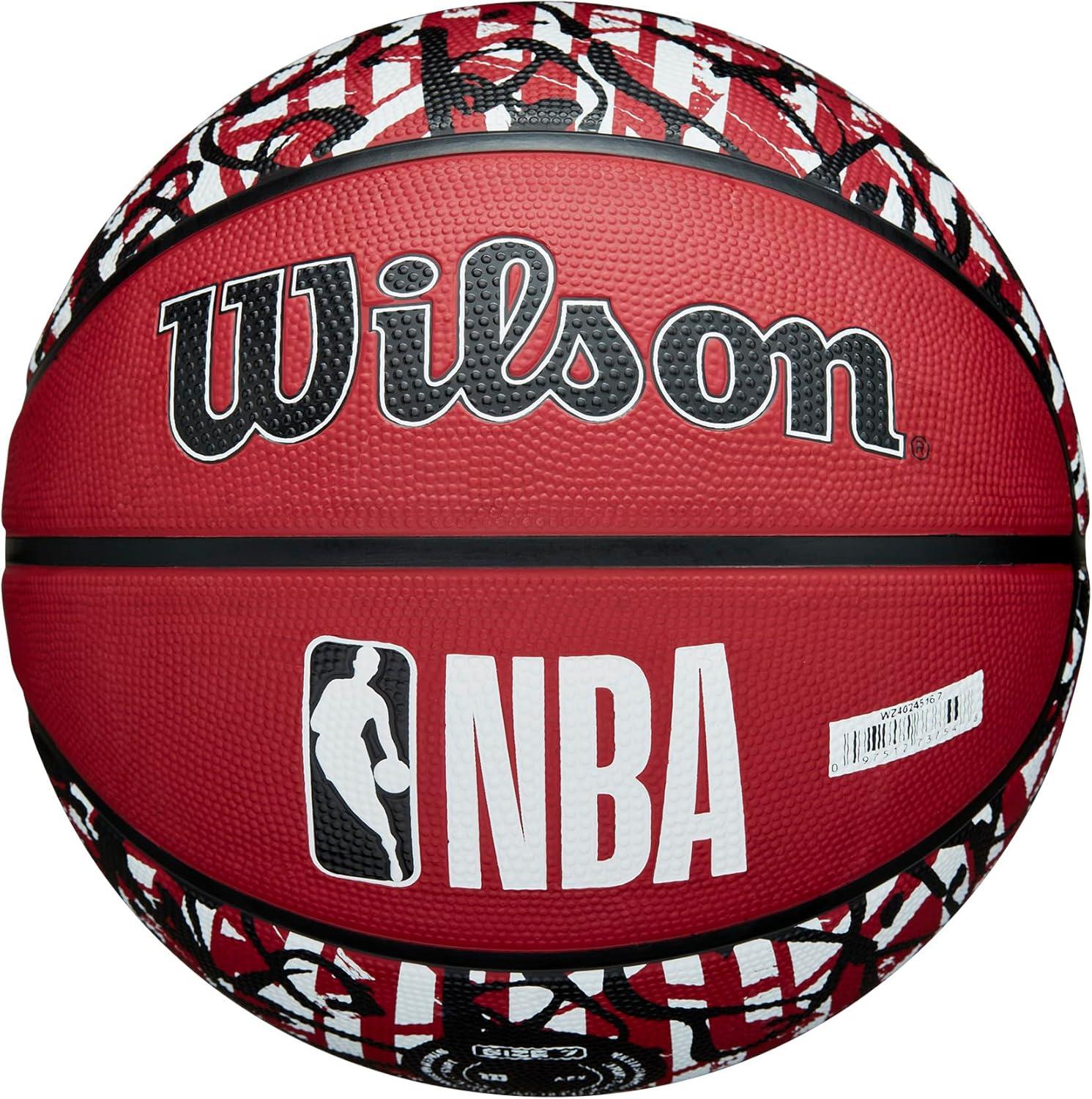 imageWILSON NBA Team Graffiti Basketballs Size 7295Miami Heat