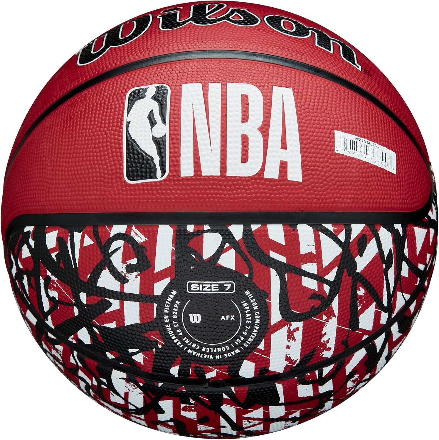 imageWILSON NBA Team Graffiti Basketballs Size 7295Miami Heat