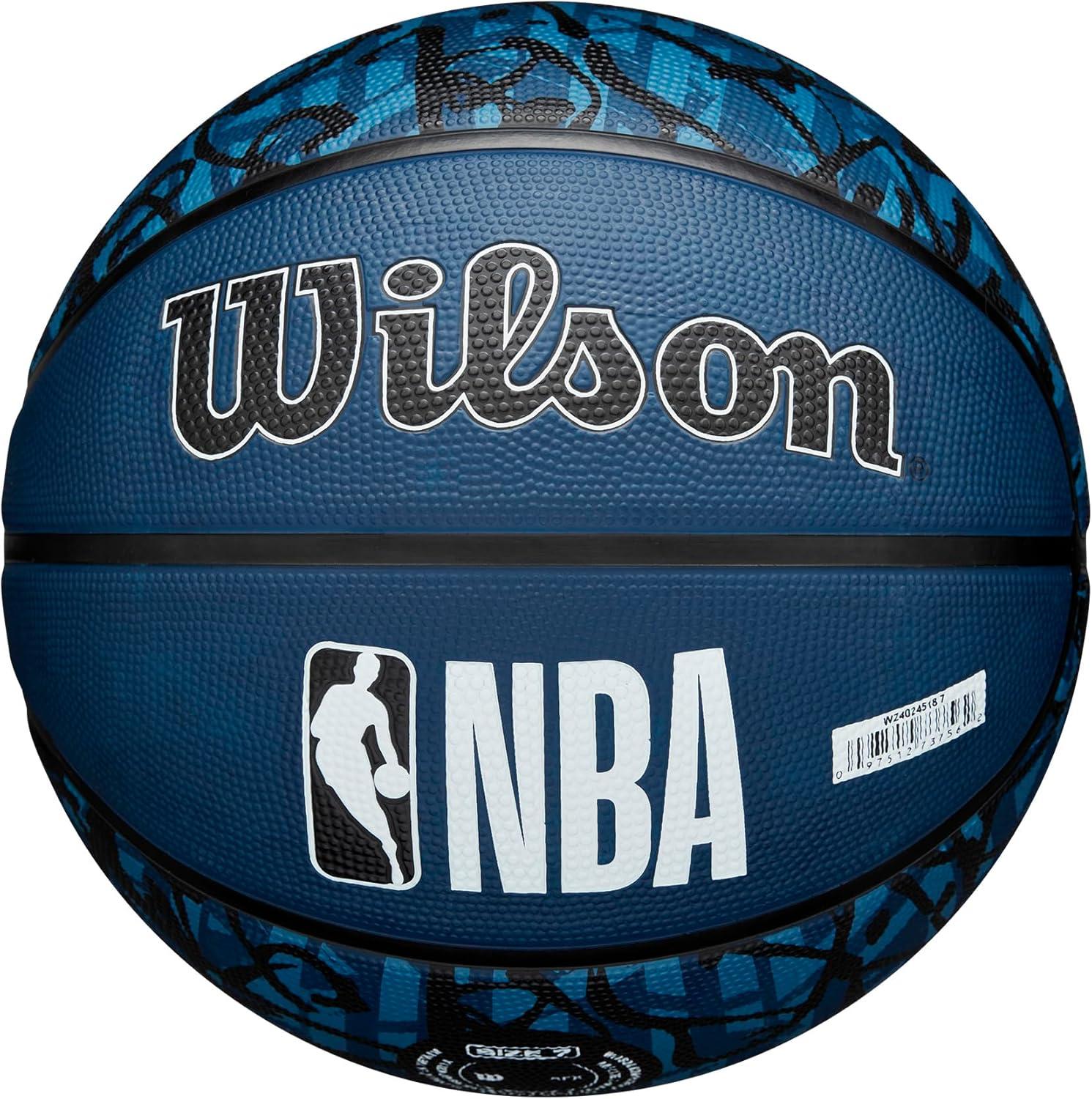 imageWILSON NBA Team Graffiti Basketballs Size 7295Minnesota Timberwolves