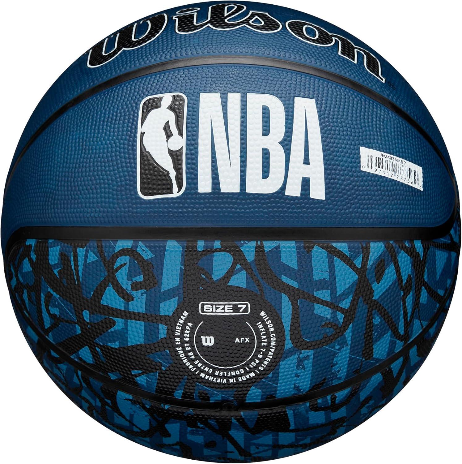 imageWILSON NBA Team Graffiti Basketballs Size 7295Minnesota Timberwolves