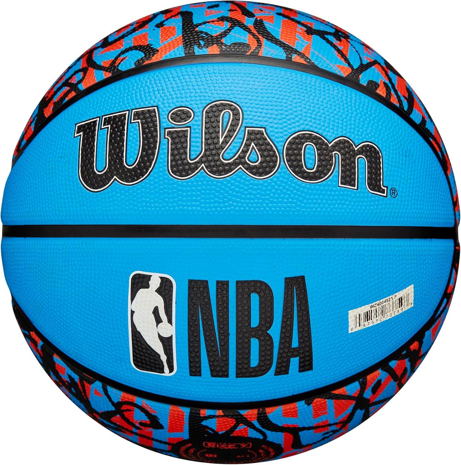 imageWILSON NBA Team Graffiti Basketballs Size 7295Oklahoma City Thunder