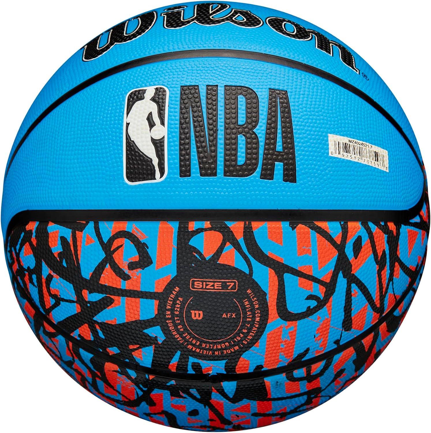 imageWILSON NBA Team Graffiti Basketballs Size 7295Oklahoma City Thunder