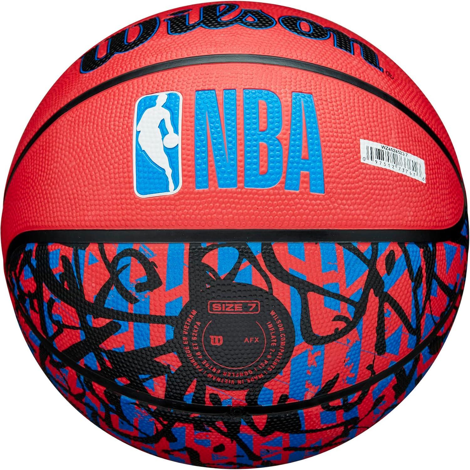 imageWILSON NBA Team Graffiti Basketballs Size 7295Philadelphia 76ers