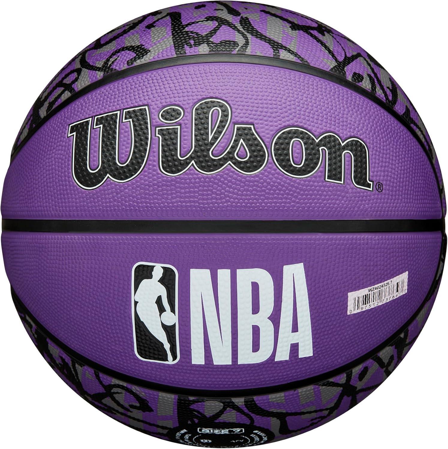 imageWILSON NBA Team Graffiti Basketballs Size 7295Sacramento Kings
