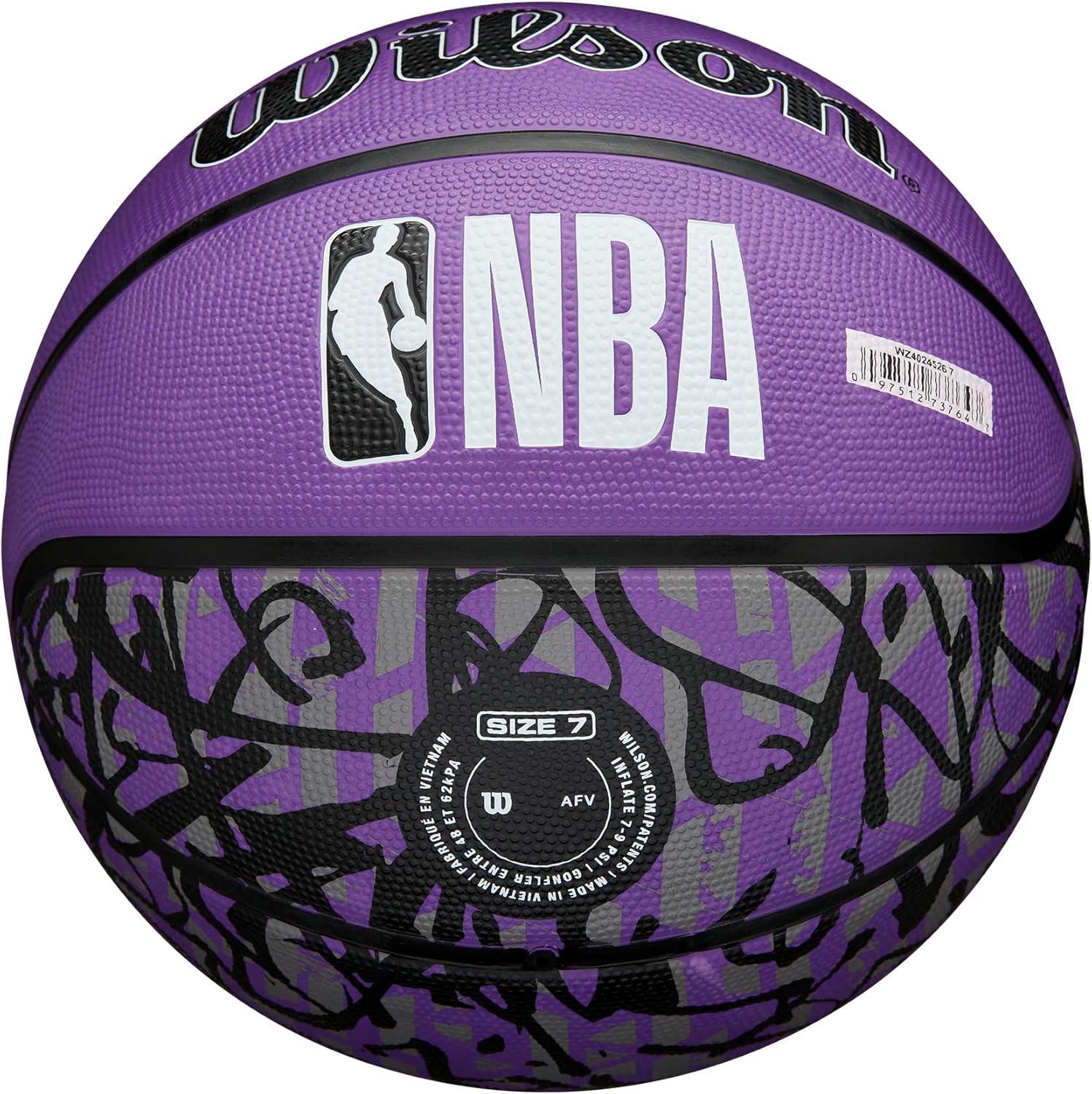 imageWILSON NBA Team Graffiti Basketballs Size 7295Sacramento Kings