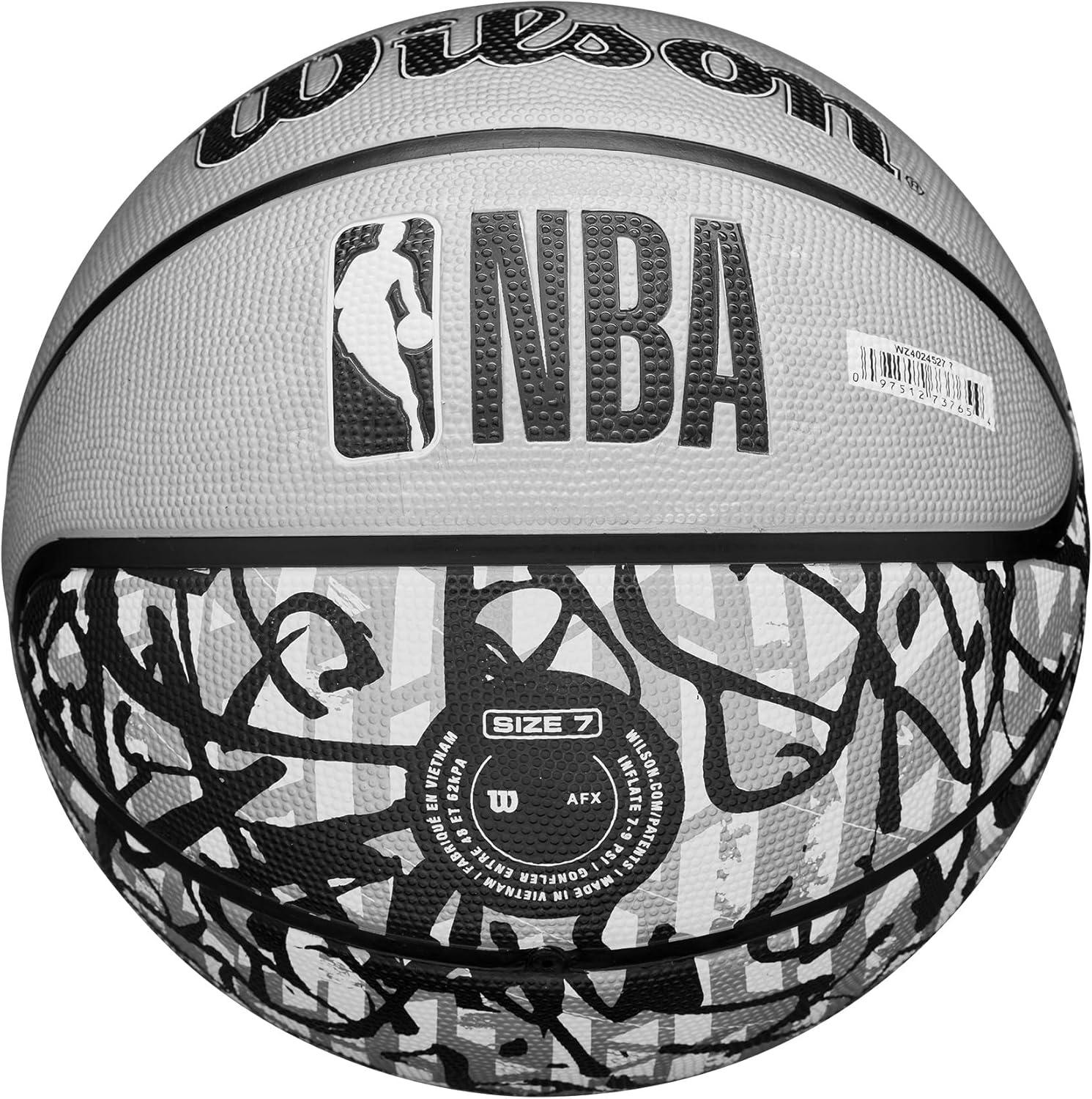 imageWILSON NBA Team Graffiti Basketballs Size 7295San Antonio Spurs