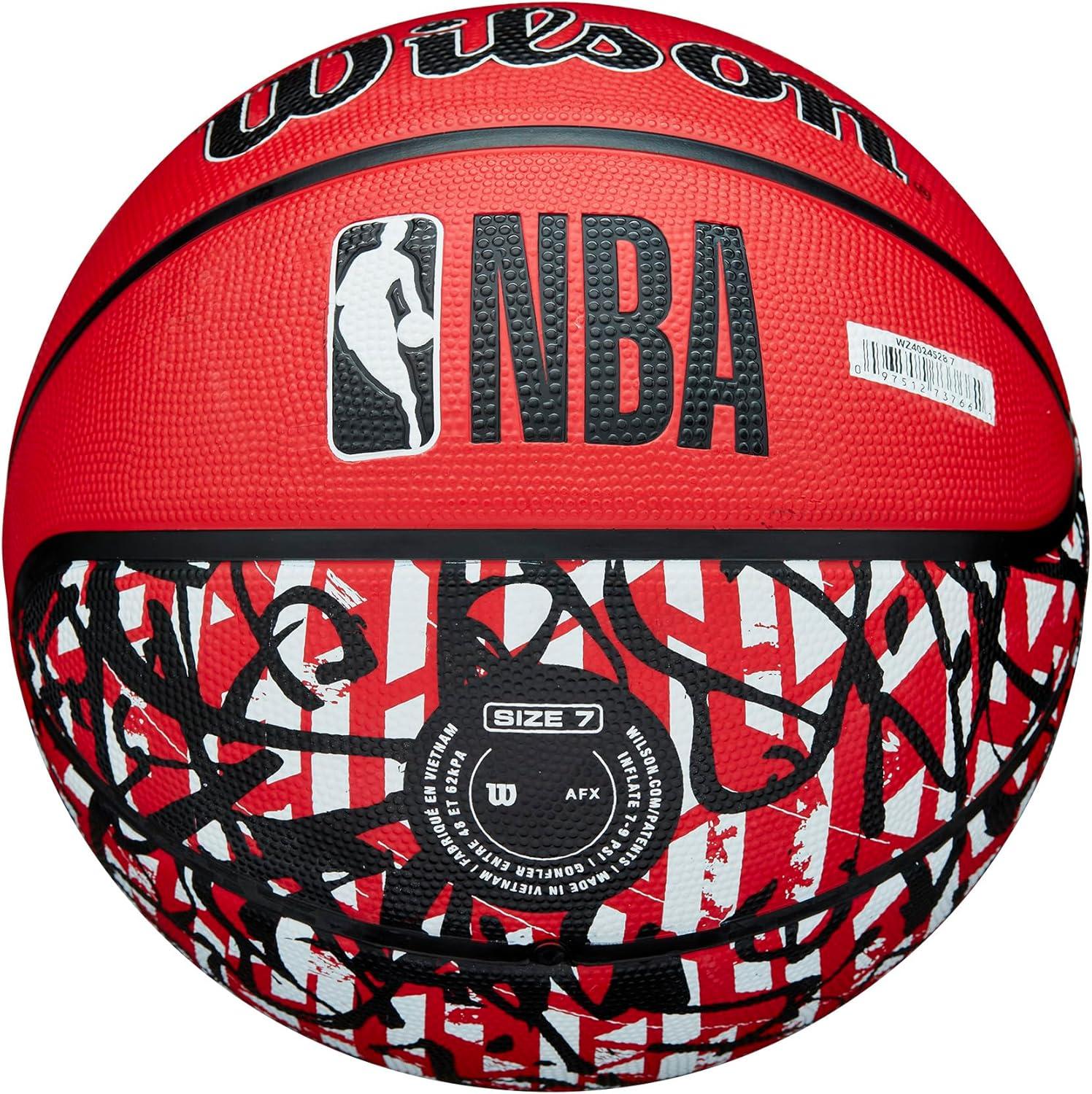 imageWILSON NBA Team Graffiti Basketballs Size 7295Toronto Raptors