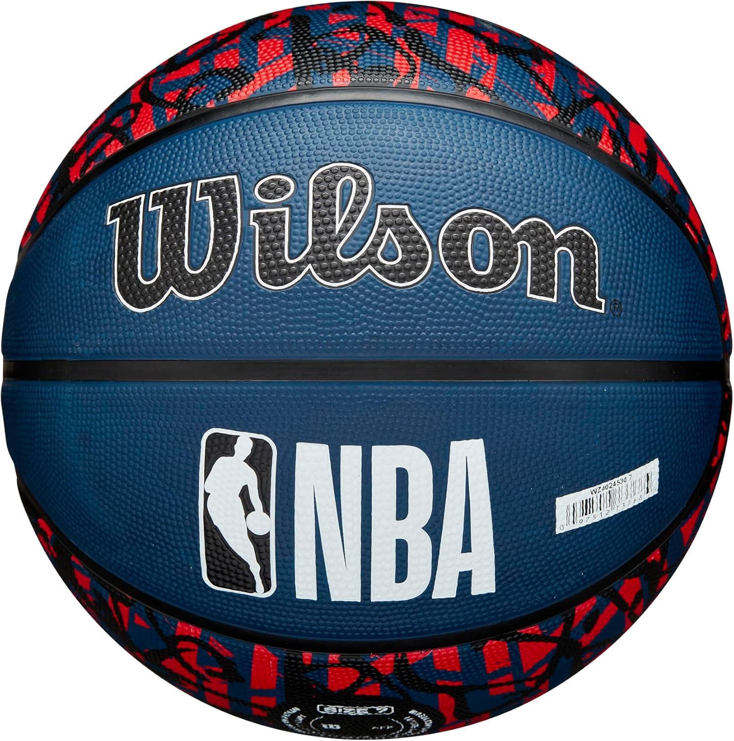 imageWILSON NBA Team Graffiti Basketballs Size 7295Washington Wizards