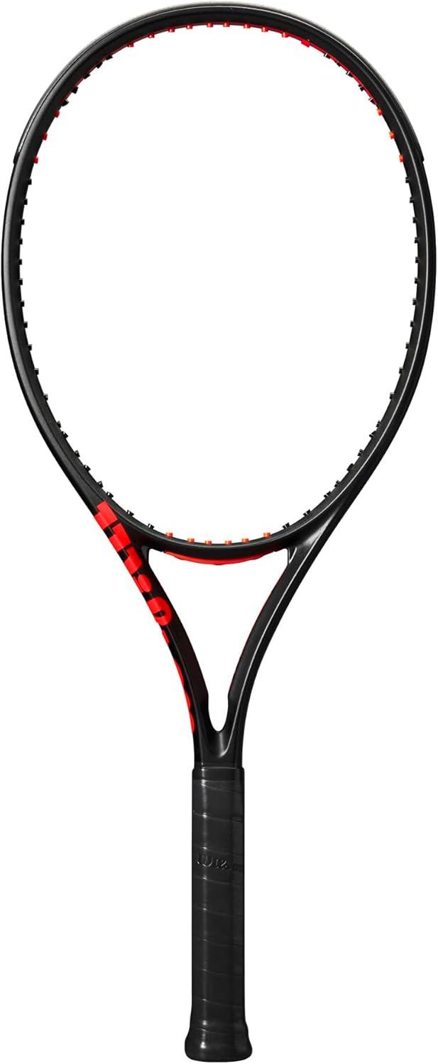 imageWilson Clash 108 V3 Strung Adult Performance Tennis Racket Grip Size 34 38 Strung with Sensation 16 Natural at Mid Range TensionGrip Size 4 4 12