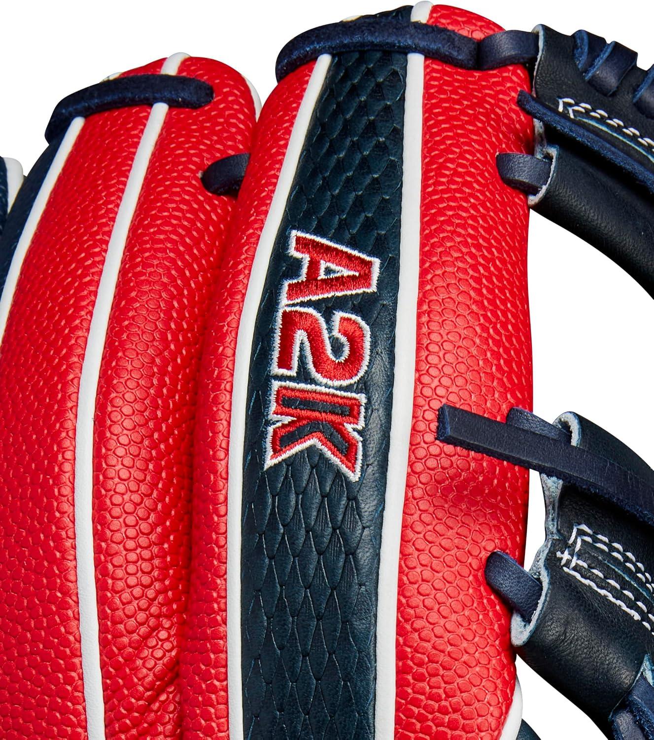 imageWilson Fall 2024 A2K Baseball GlovesNavyRed