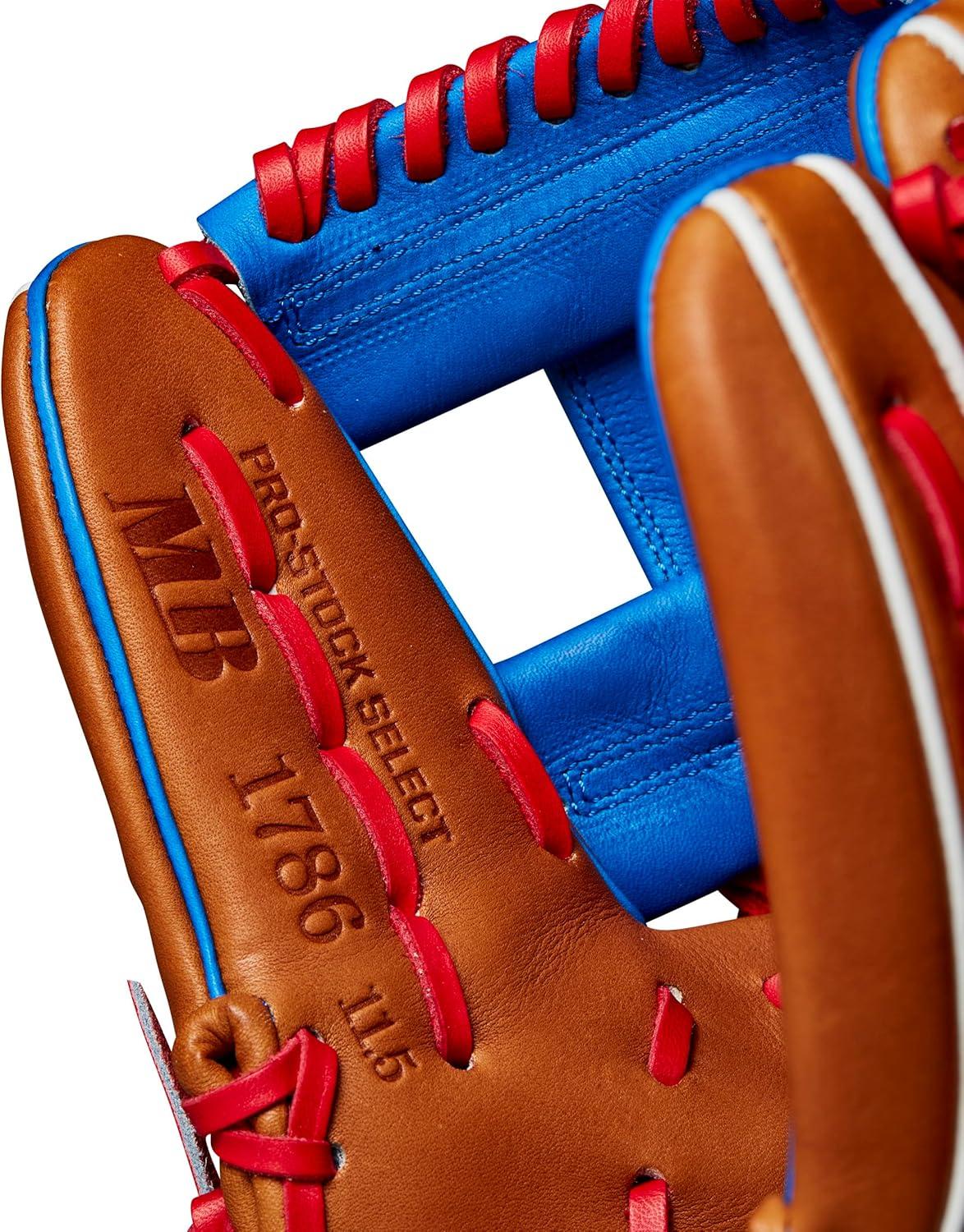 imageWilson Fall 2024 A2K Baseball GlovesSaddle TanRoyalRed