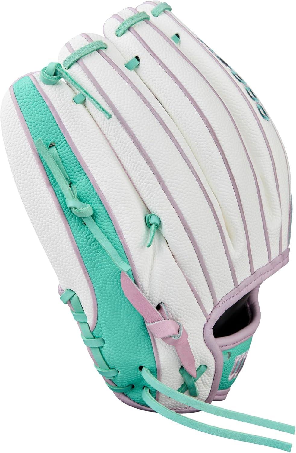 imageWilson Fall 2025 A2000 Fastpitch GlovesWhiteSeafoamLavender
