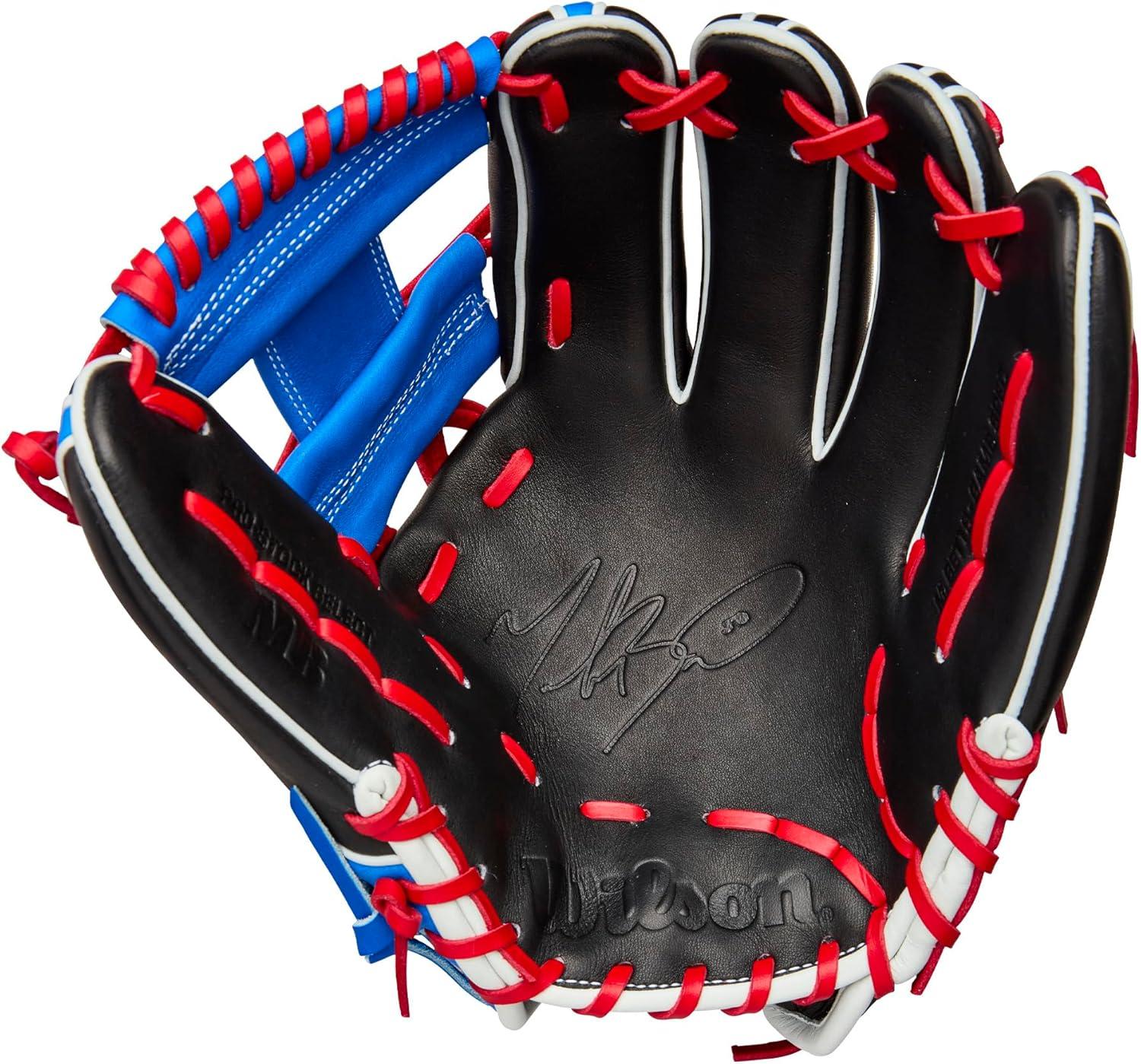 imageWilson Fall 2025 A2K Baseball GlovesBlackRoyalRed