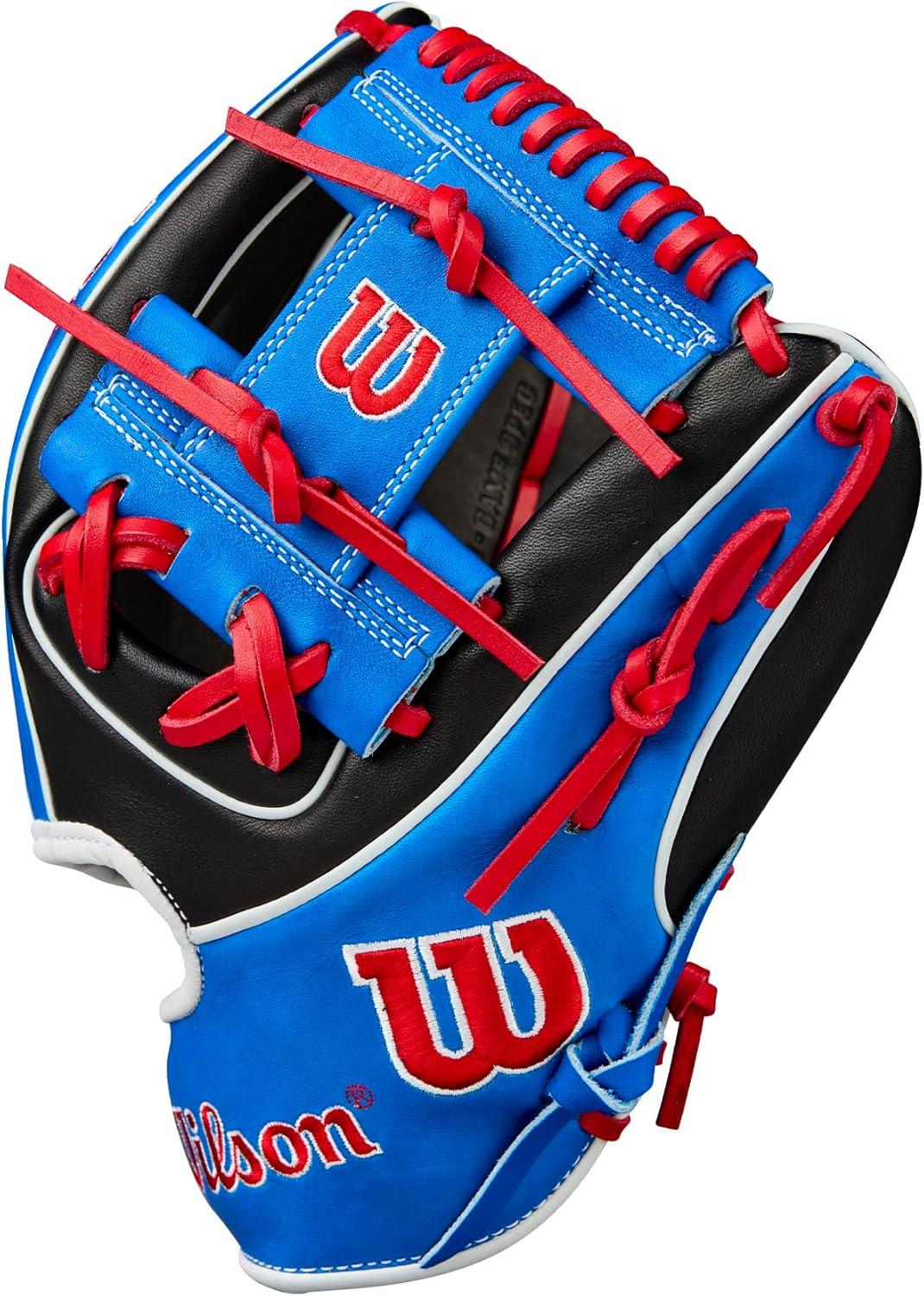 imageWilson Fall 2025 A2K Baseball GlovesBlackRoyalRed