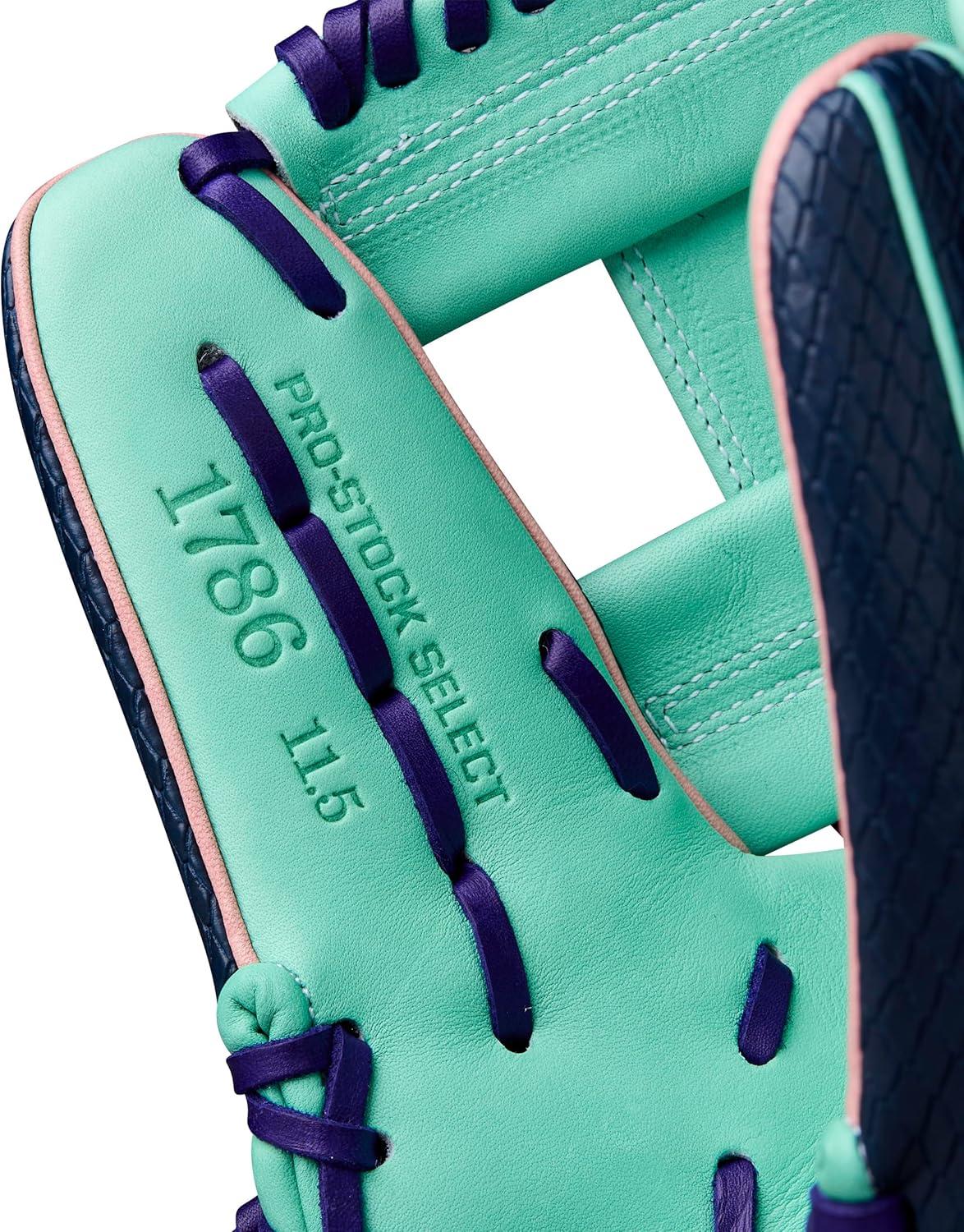 imageWilson Fall 2025 A2K Baseball GlovesNavySeafoamPink