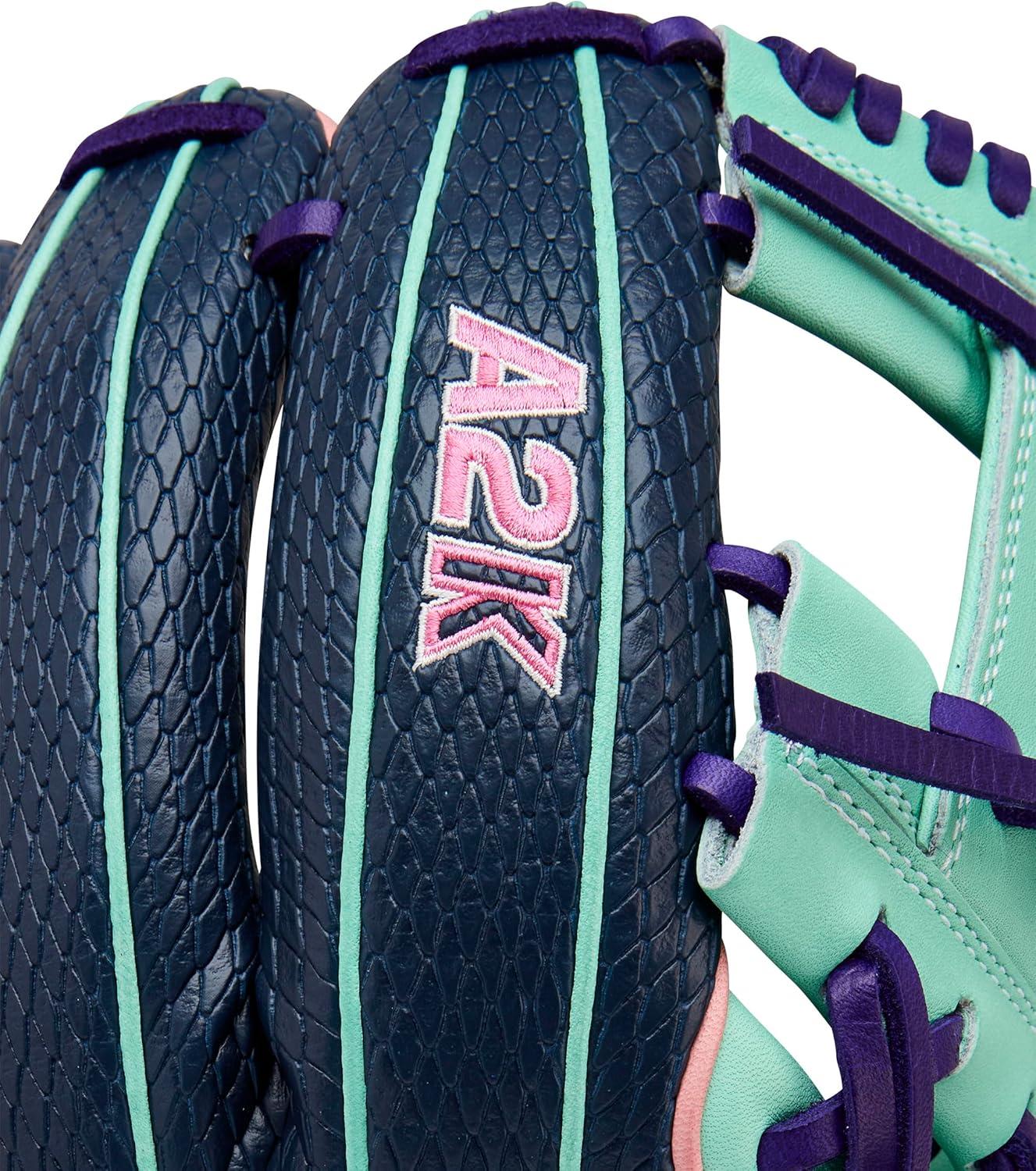 imageWilson Fall 2025 A2K Baseball GlovesNavySeafoamPink
