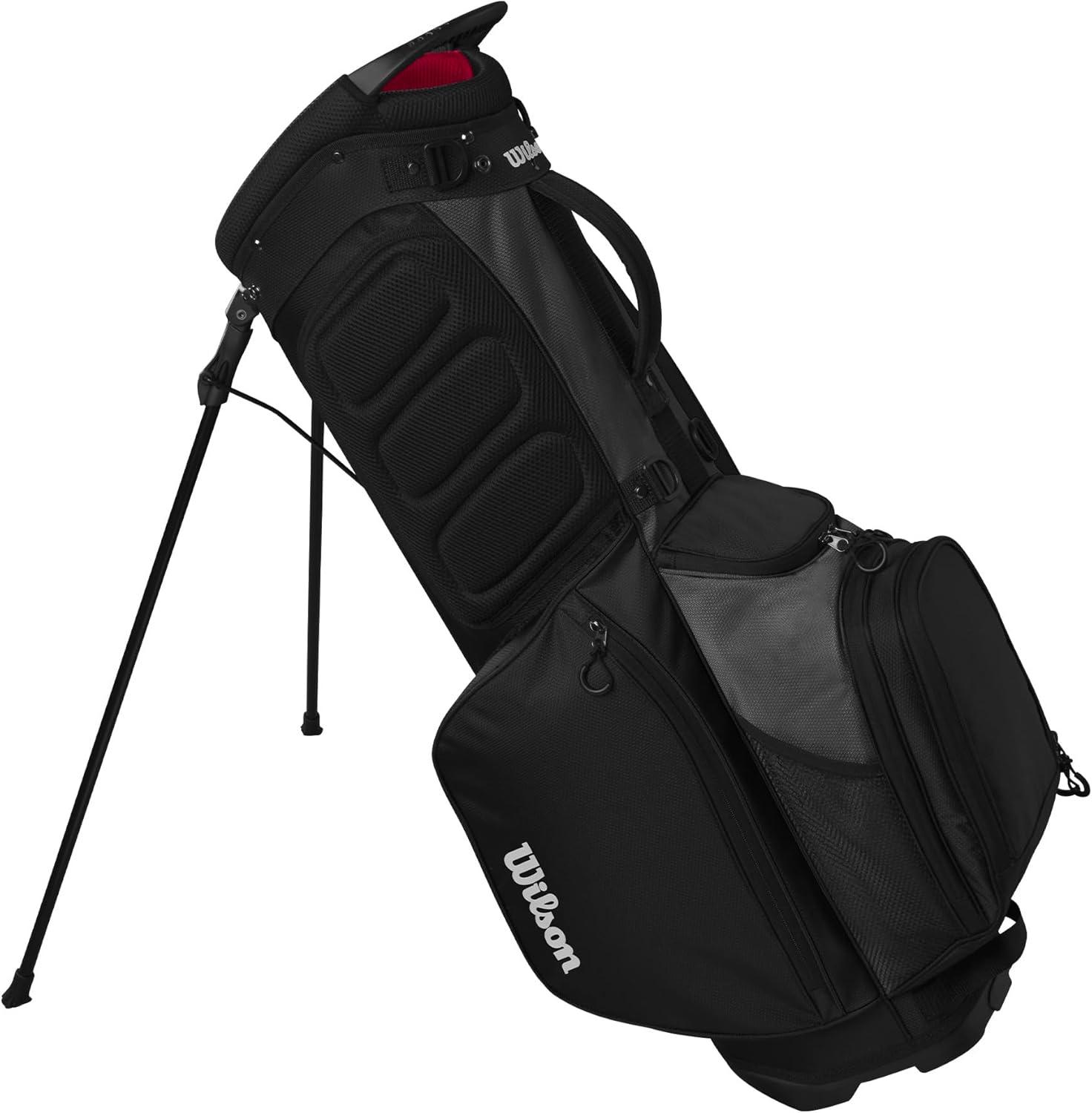 imageWilson Feather Golf Cart Bag BlackGreyRedBlackGreyRed