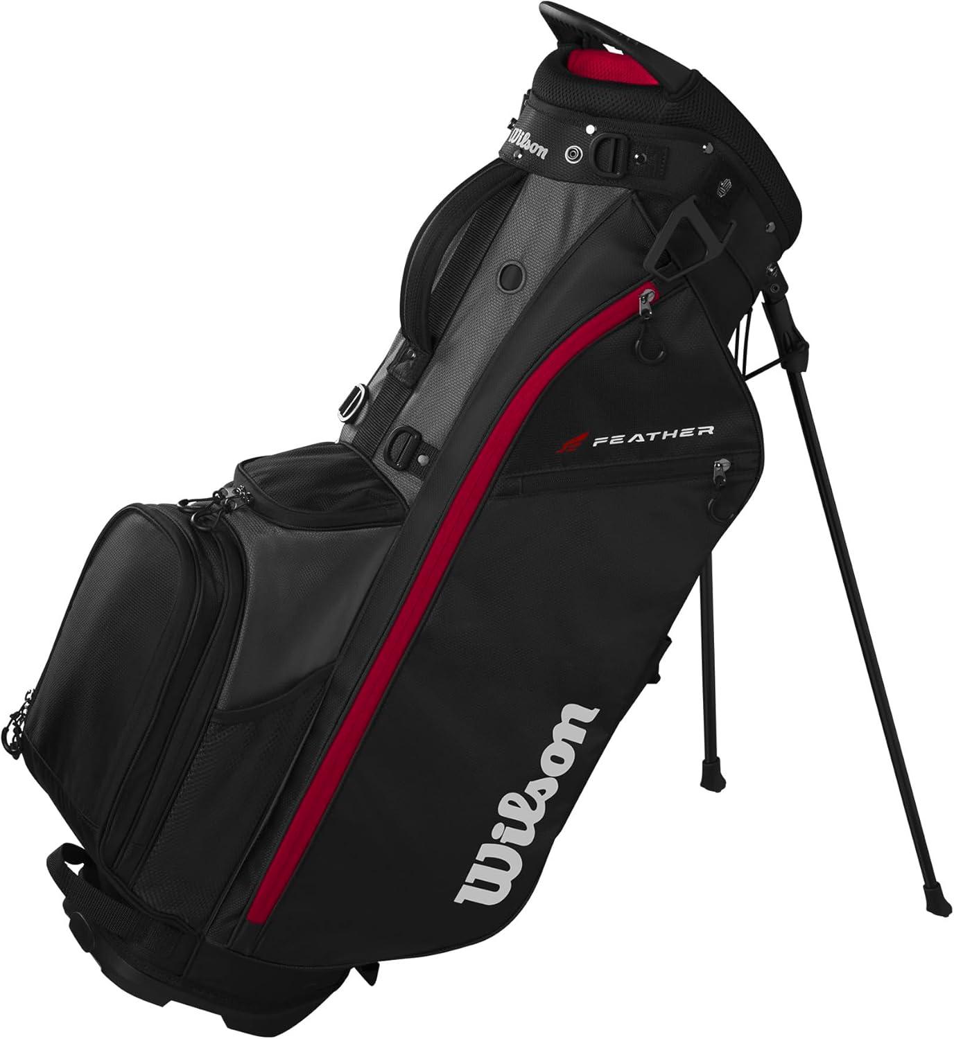 imageWilson Feather Golf Cart Bag BlackGreyRedBlackGreyRed