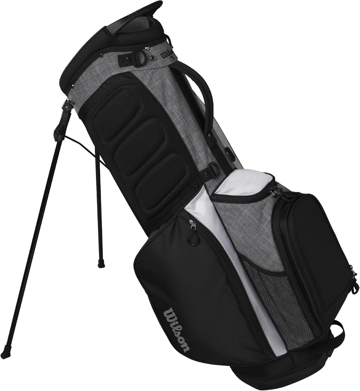 imageWilson Feather Golf Cart Bag BlackGreyRedBlackGreyWhite
