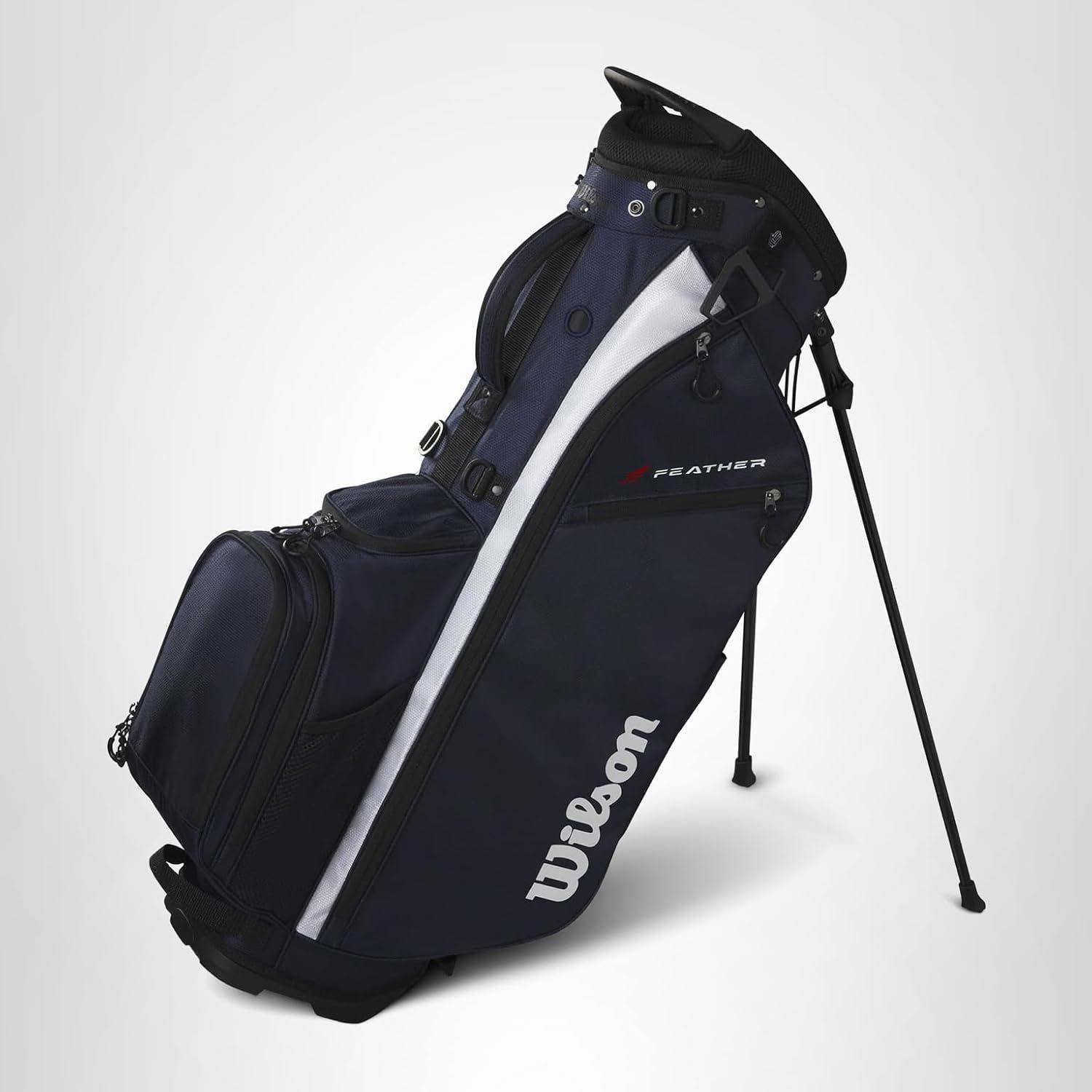 imageWilson Feather Golf Cart Bag BlackGreyRedNavyWhite