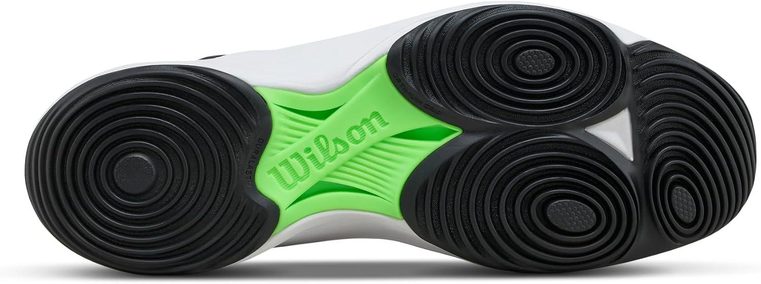 imageWilson Mens Mens Hurakn Pro V2 Padel ShoesBlackWhiteGreen Gecko