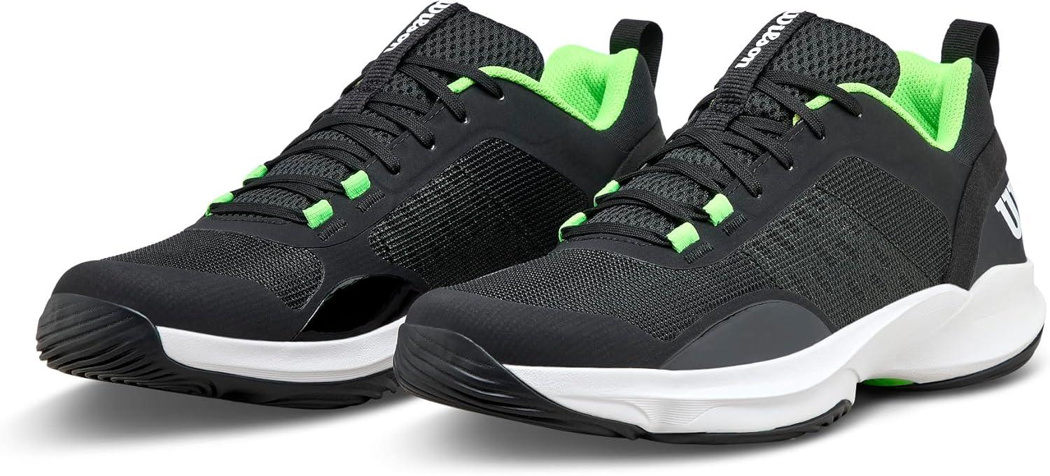 imageWilson Mens Mens Hurakn Pro V2 Padel ShoesBlackWhiteGreen Gecko