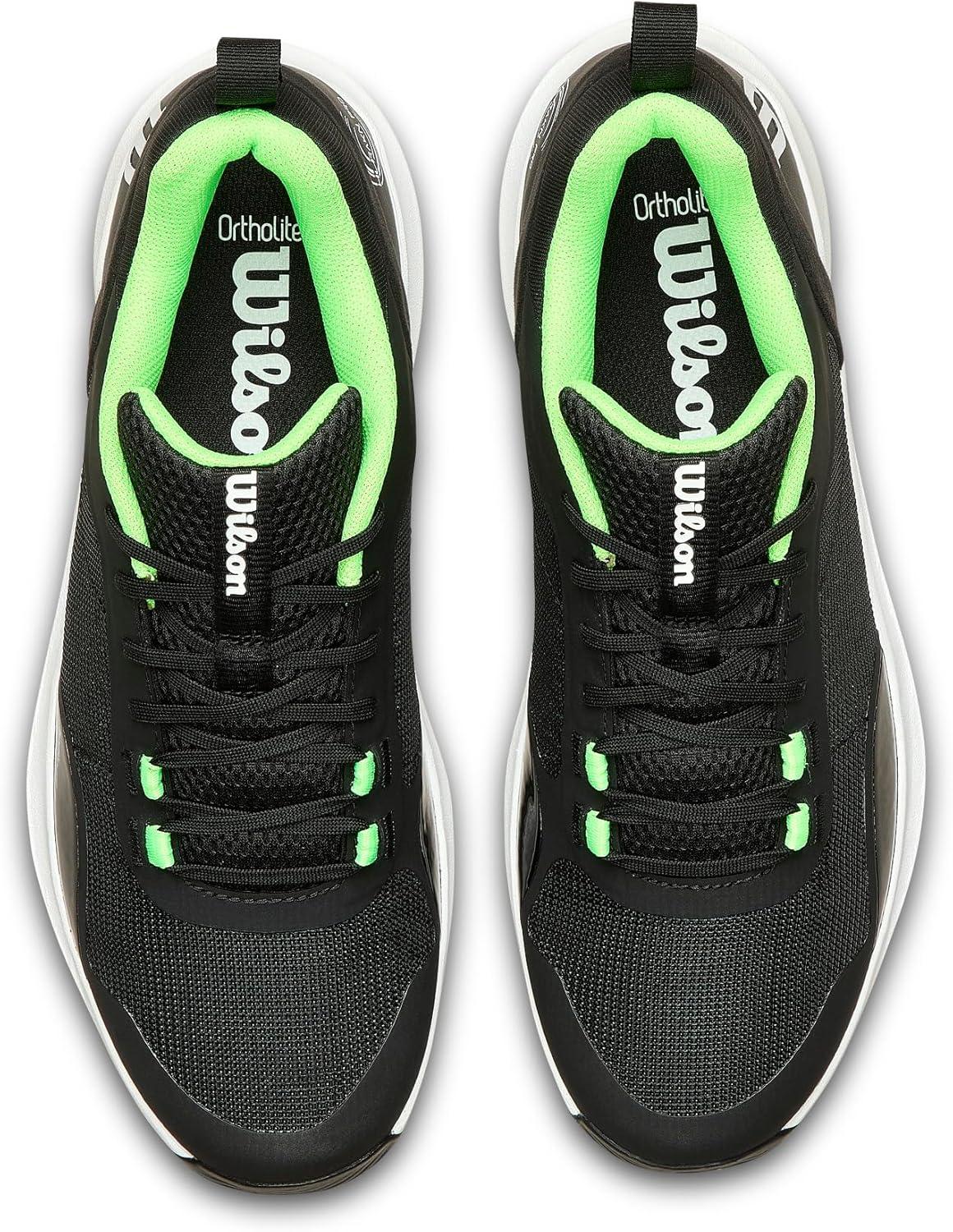 imageWilson Mens Mens Hurakn Pro V2 Padel ShoesBlackWhiteGreen Gecko